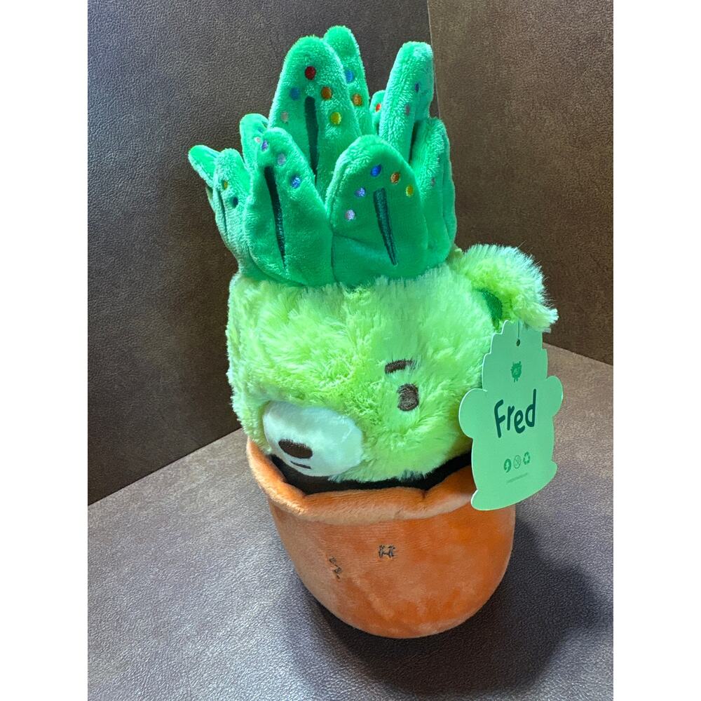 Moriah Elizabeth Fred Plush Plant Bear in Pot Green Succulent Character Toy NWT - Picture 8 of 12